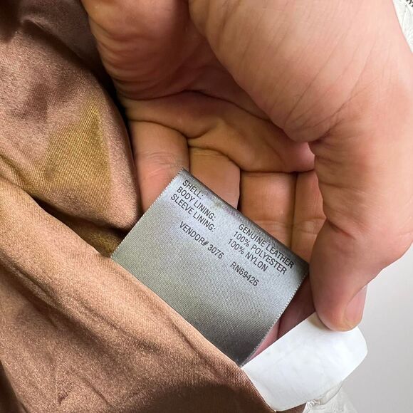 Vintage Wilsons Rock and Roll Leather Jacket "Live Free" Size L - Picture 8 of 8